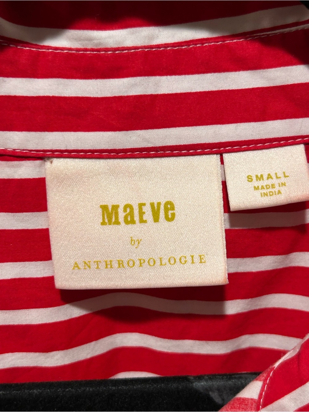 Anthropologie Maeve Kiana Striped Shirt Dress , Small - Picture 8 of 10